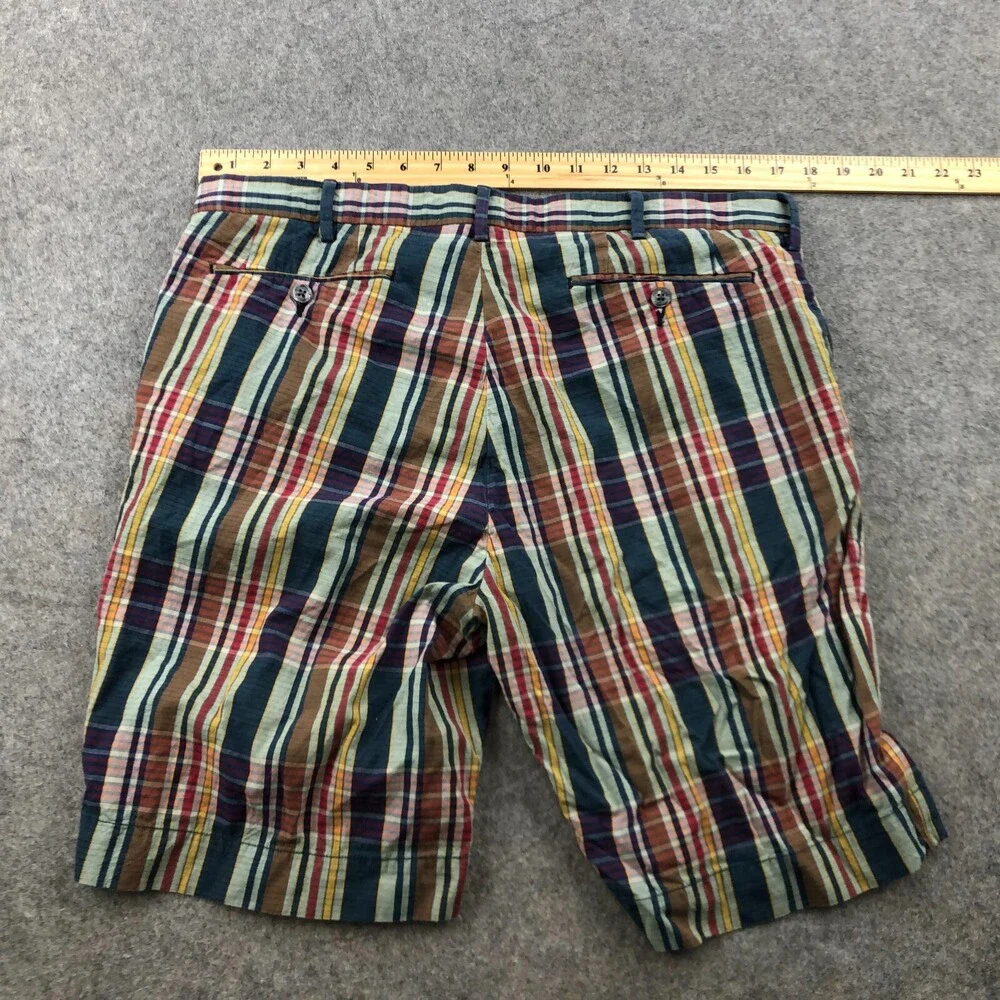 Ralph Lauren Shorts Men 34 India Madra Plaid Check Flat Front Chino 9